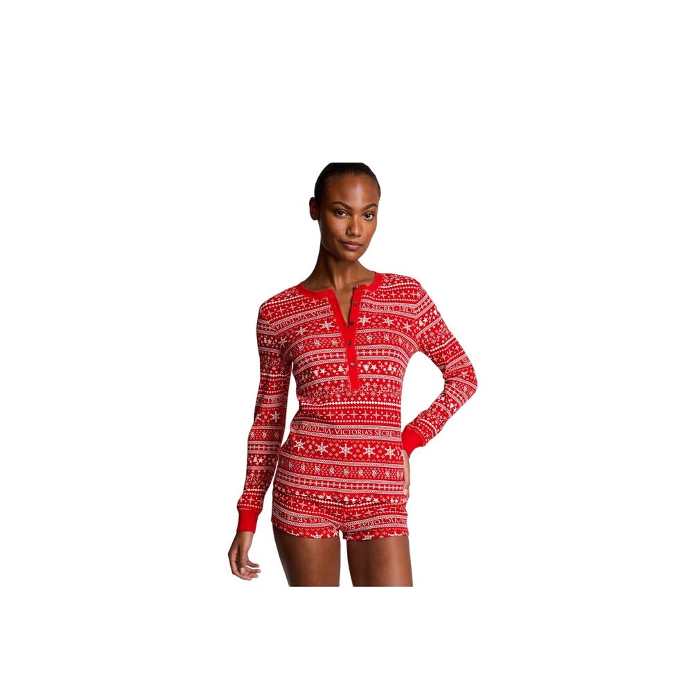NWT Victoria’s Secret Thermal Short Pajama Set Size XL